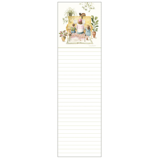 Piano with Mom Magnetic List pad
