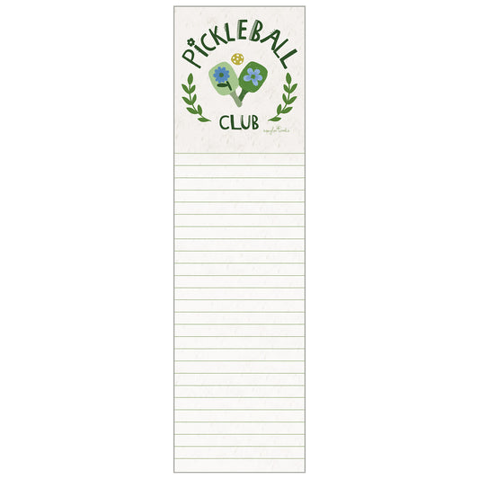 Pickleball Club Magnetic List pad