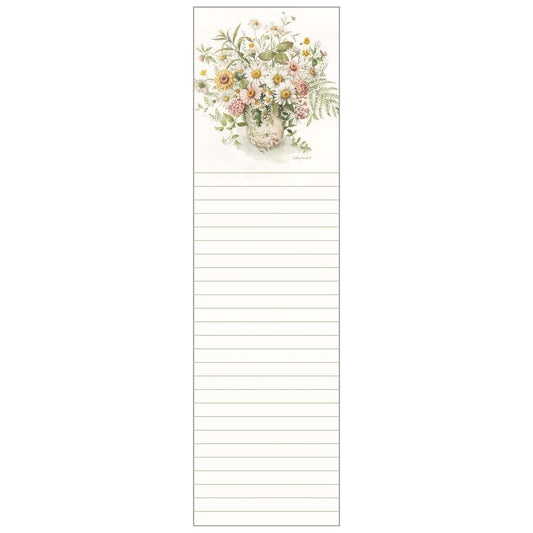 Pink Daisies Vase Magnetic Listpad