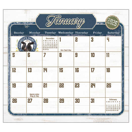 2025 Farm to Table Magnetic Calendar Pad