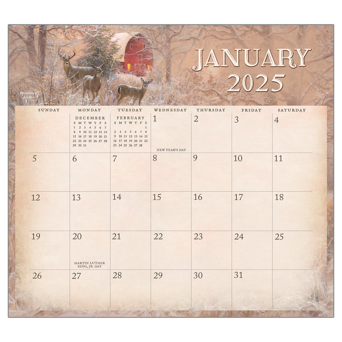 2025 Four Seasons Magnetic Calendar Pad