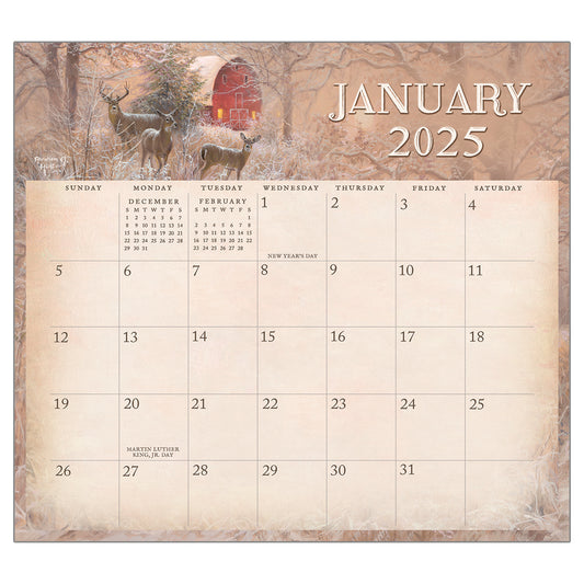 2025 Four Seasons Magnetic Calendar Pad