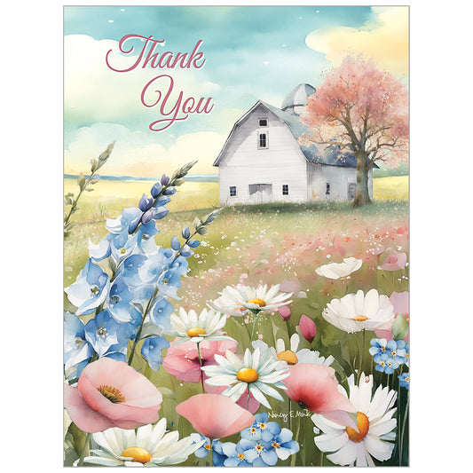 Springtime Barn Note Card Set