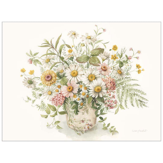 Pink Daisies Vase Notecard set