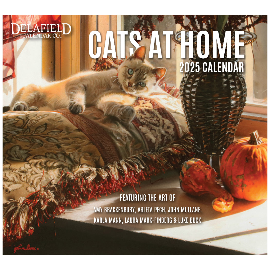 Cats at Home 2025 Wall Calendar
