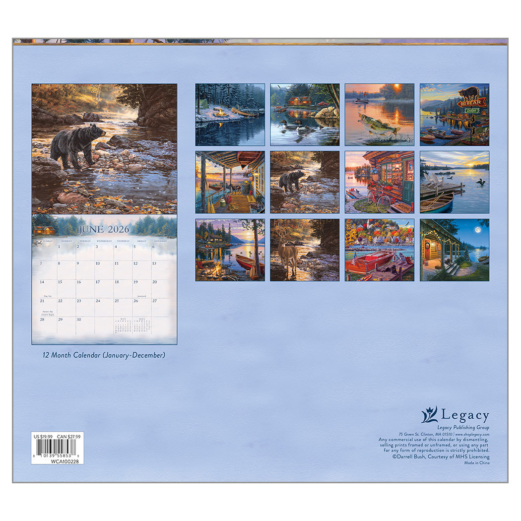 Cabin View 2026 Wall Calendar