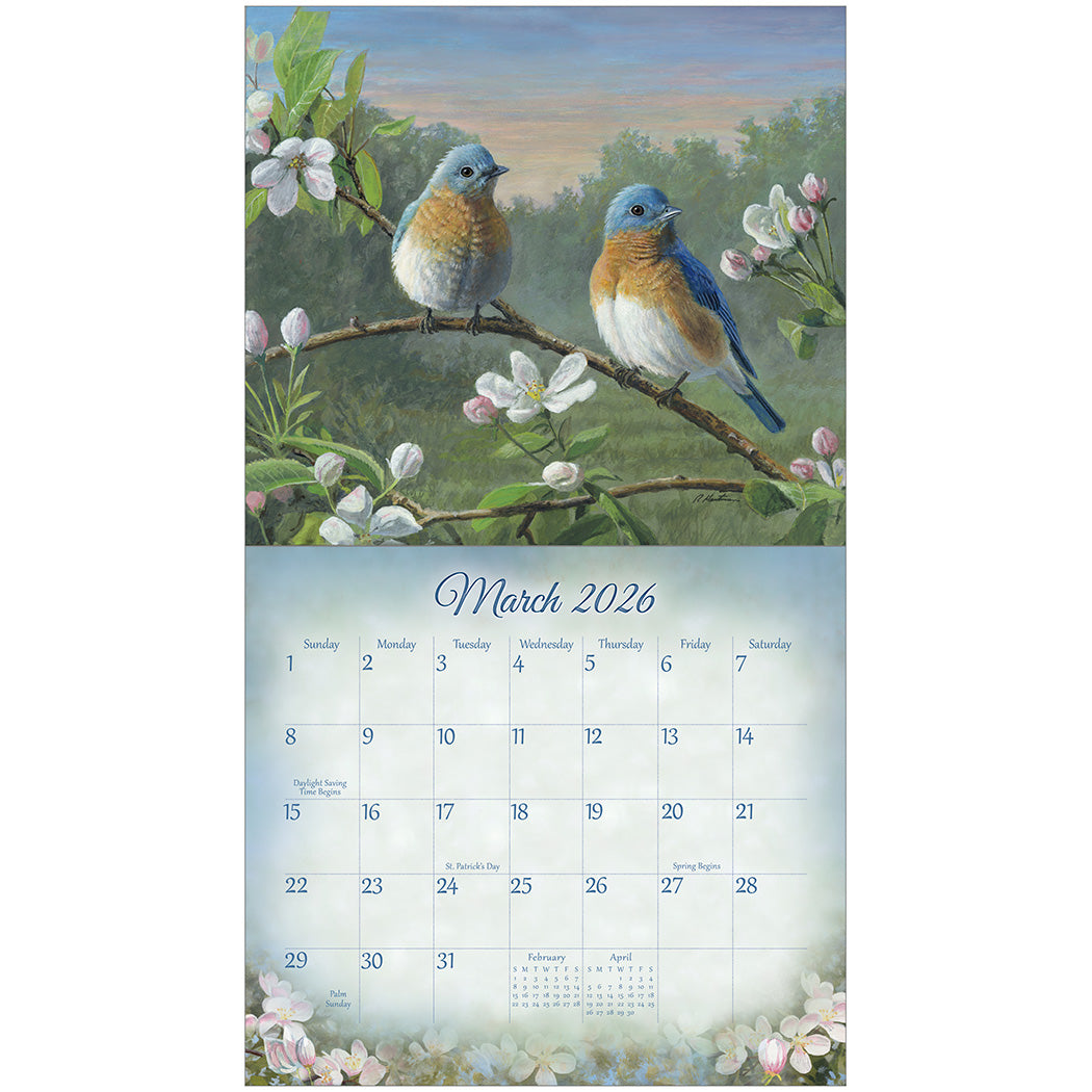 2026 Songbirds Mini Wall calendar