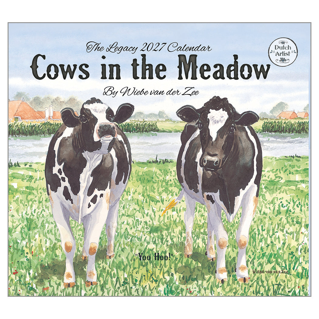 Cows in the Meadow 2027 Wall Calendar