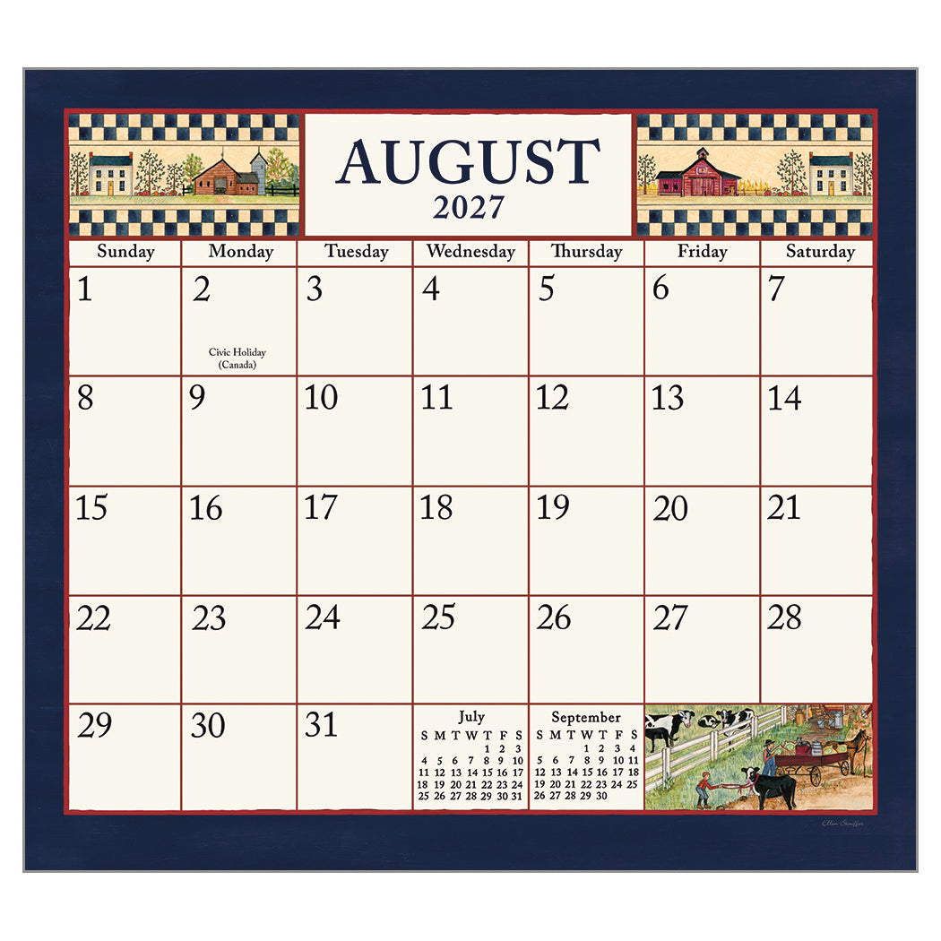 Sampler 2027 Wall Calendar