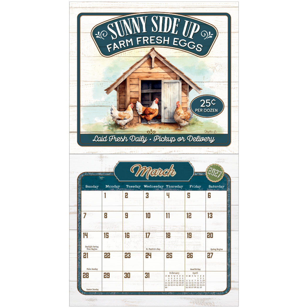 Farm to Table 2027 Wall Calendar