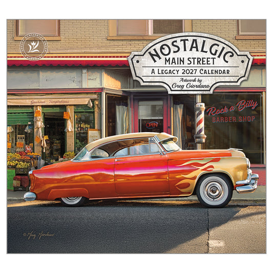 Nostalgic Main Street 2027 Wall Calendar