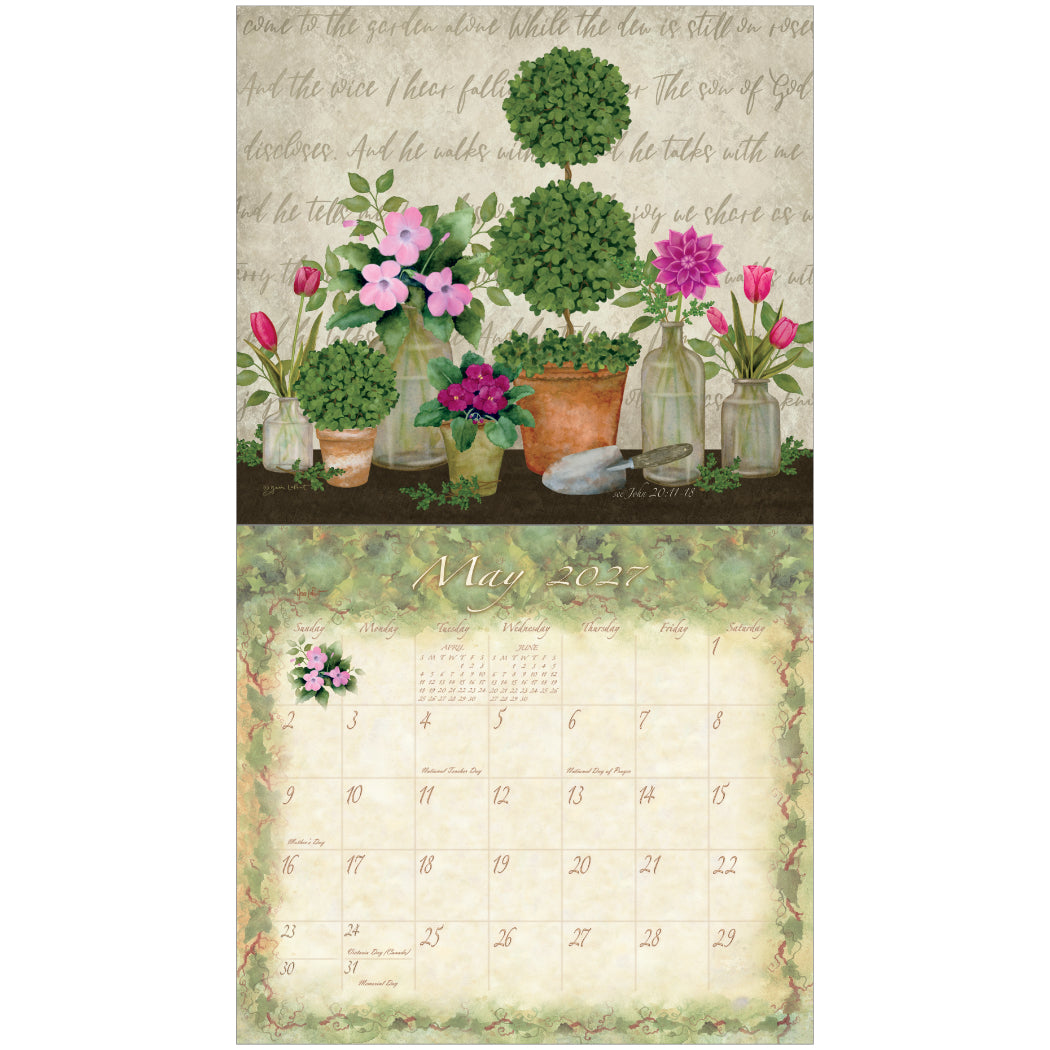 Graceful Garden 2027 Wall Calendar