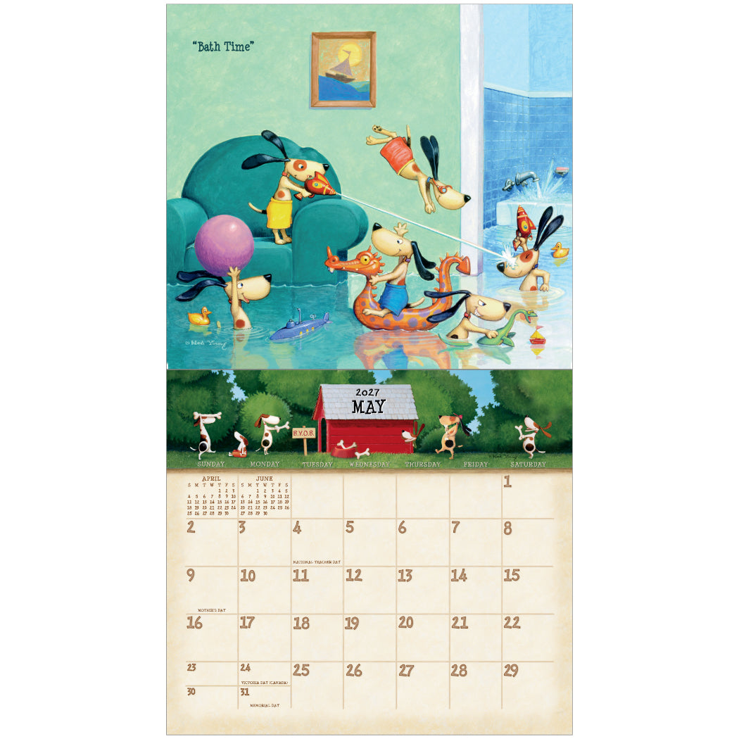 A Dog's Life 2027 Wall Calendar