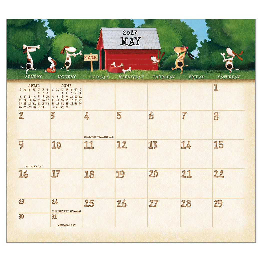 A Dog's Life 2027 Wall Calendar