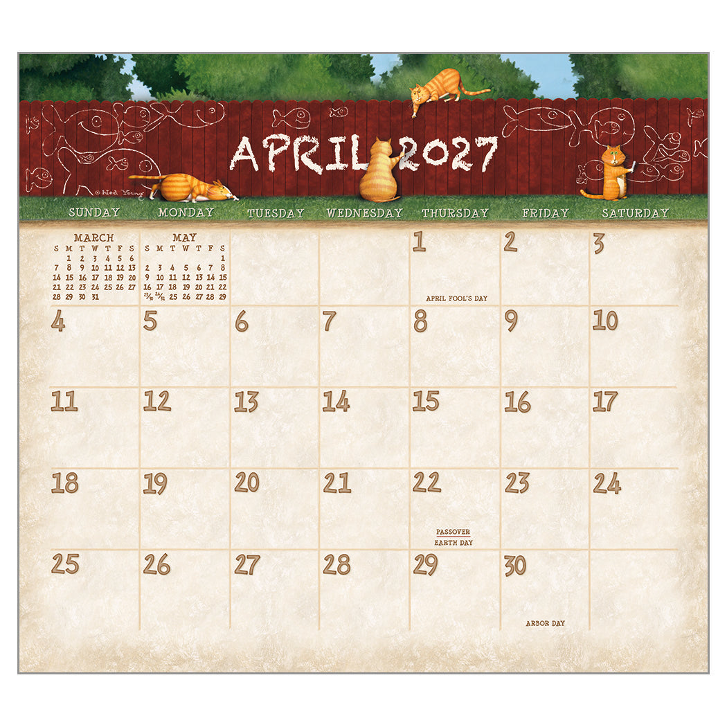A Cat's Life 2027 Wall Calendar