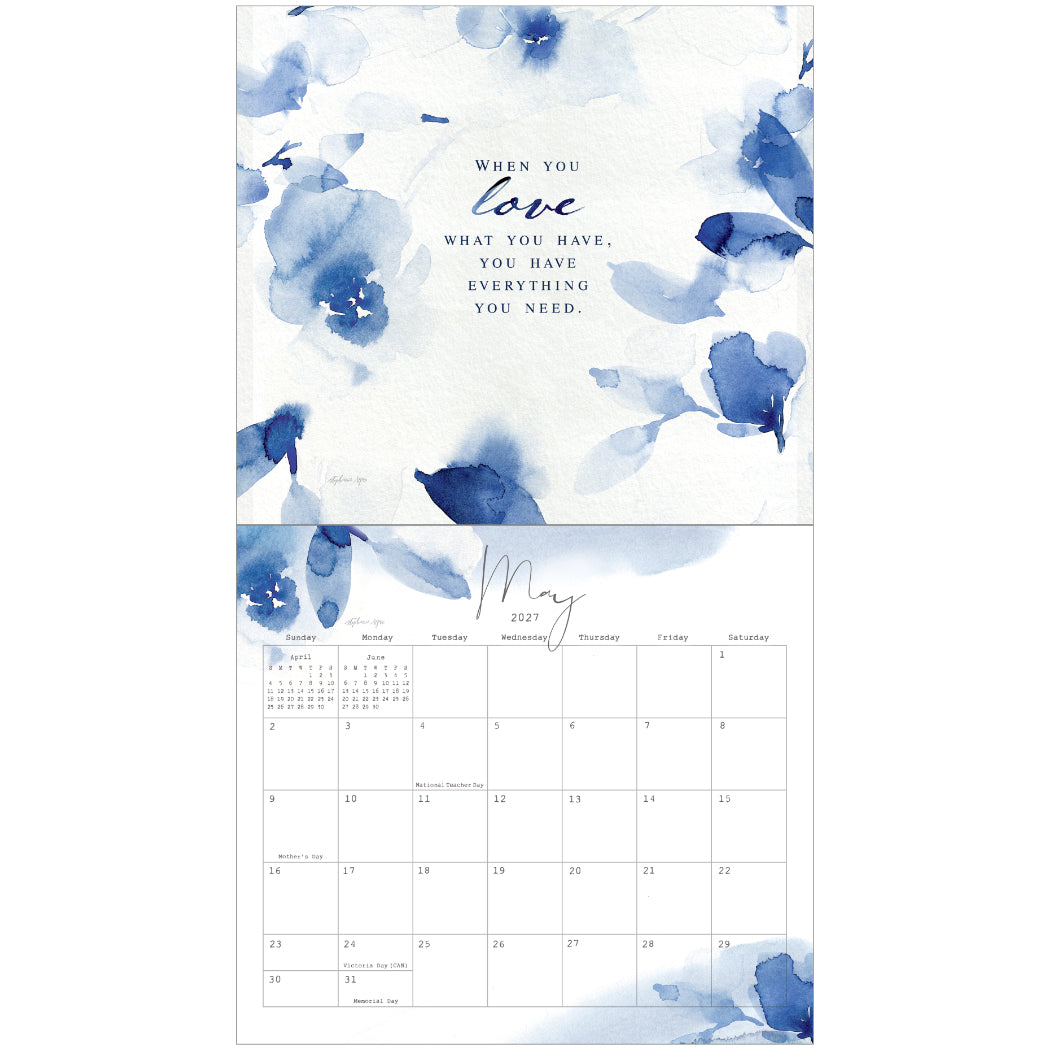Gratitude 2027 Wall Calendar