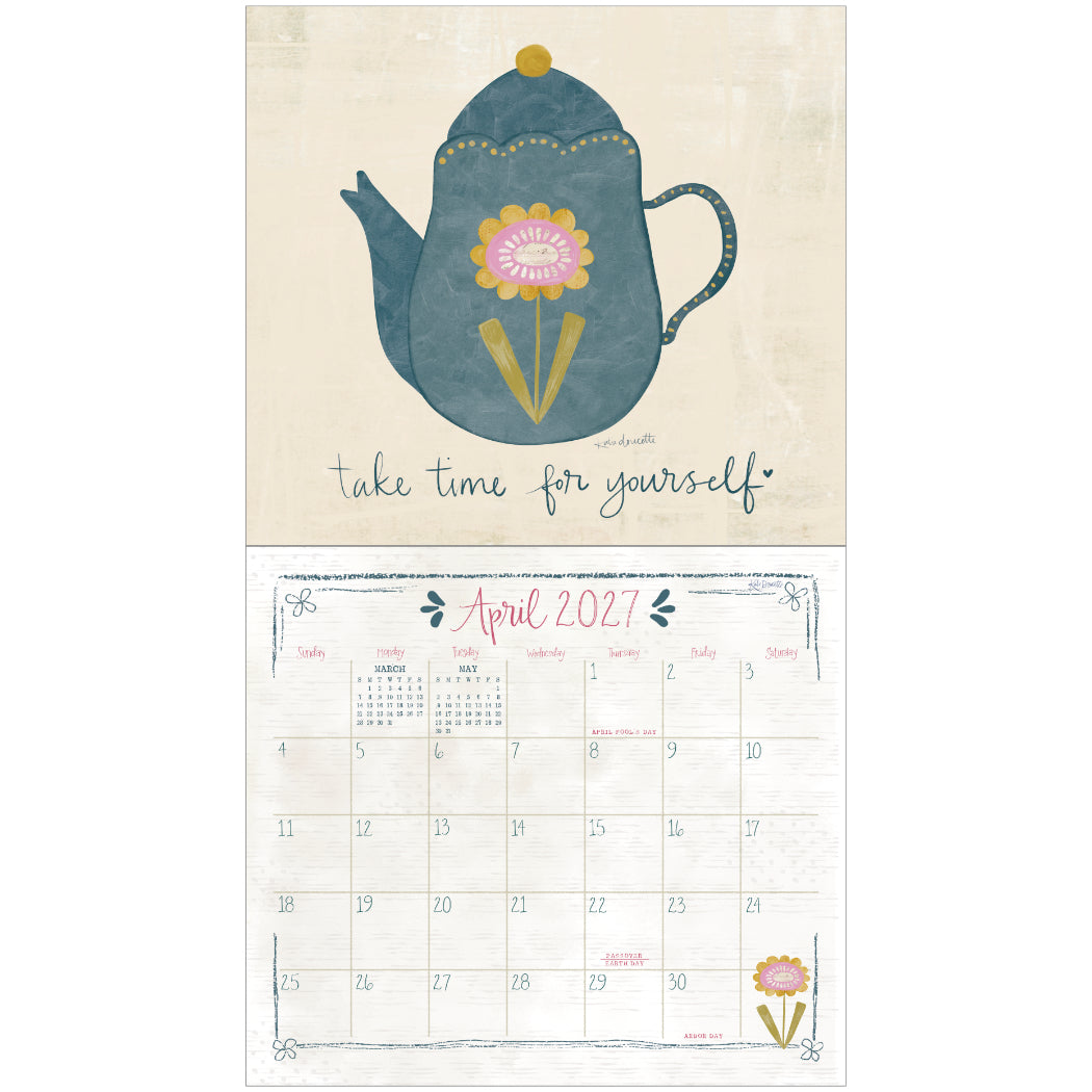 Tea Time 2027 Wall Calendar