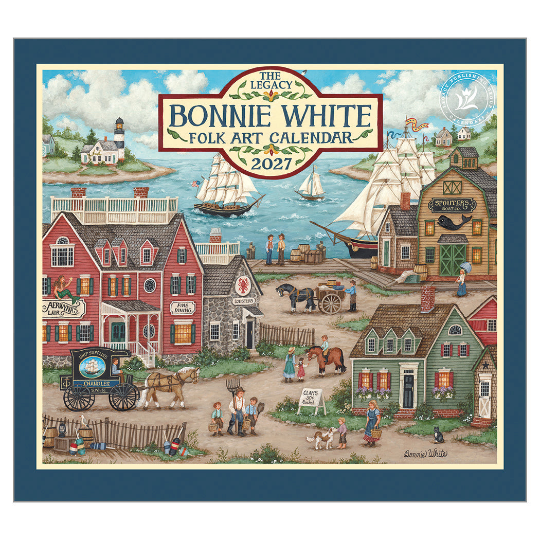 Bonnie White Folk Art 2027 Wall Calendar