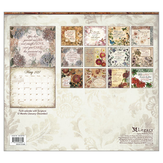 Walk by Faith 2027 Wall Calendar