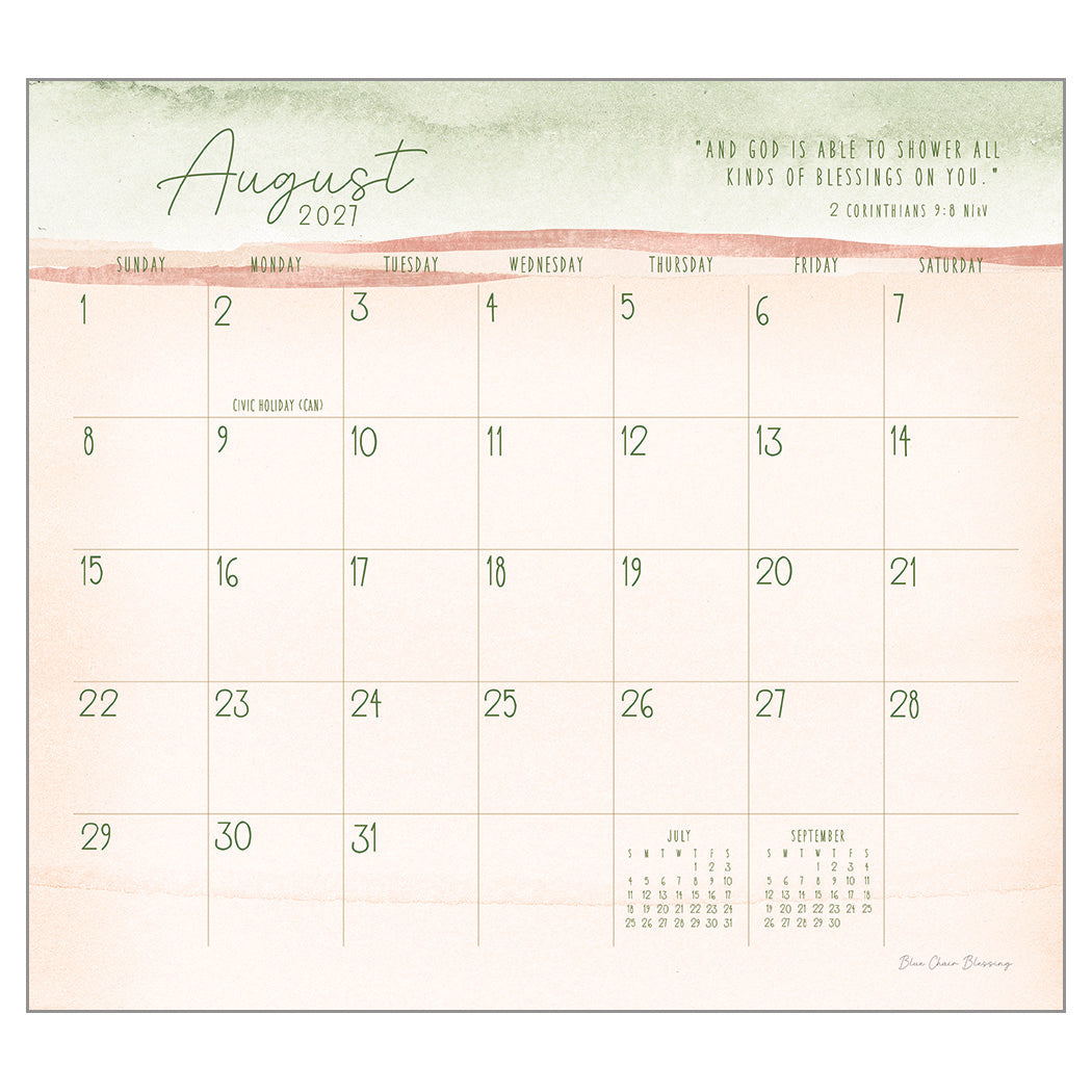 Grace Upon Grace 2027 Wall Calendar