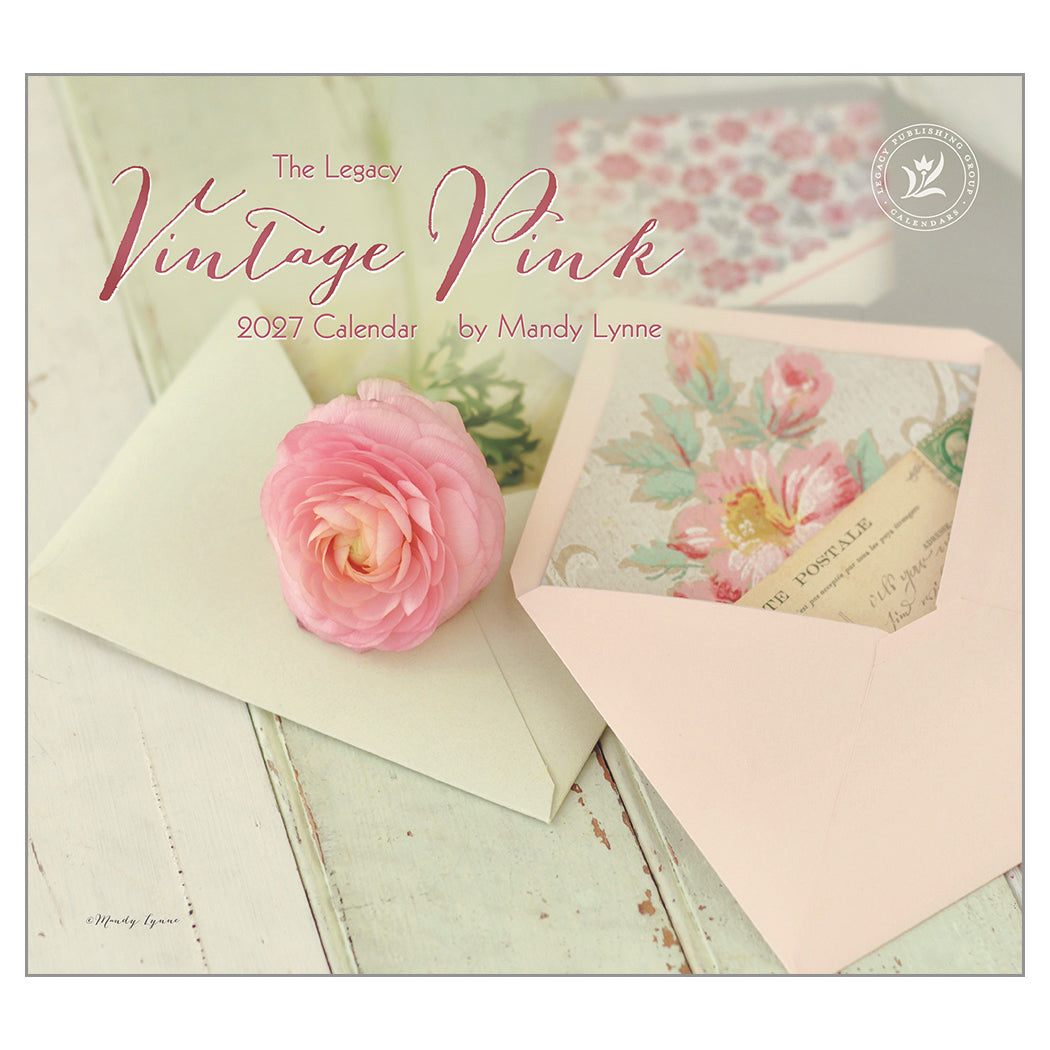 Vintage Pink 2027 Wall Calendar