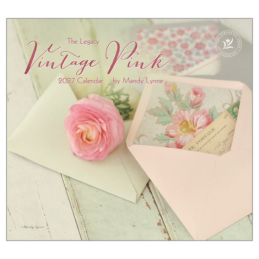 Vintage Pink 2027 Wall Calendar