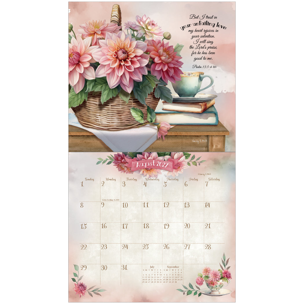 Faithful Heart and Home 2027 Wall Calendar