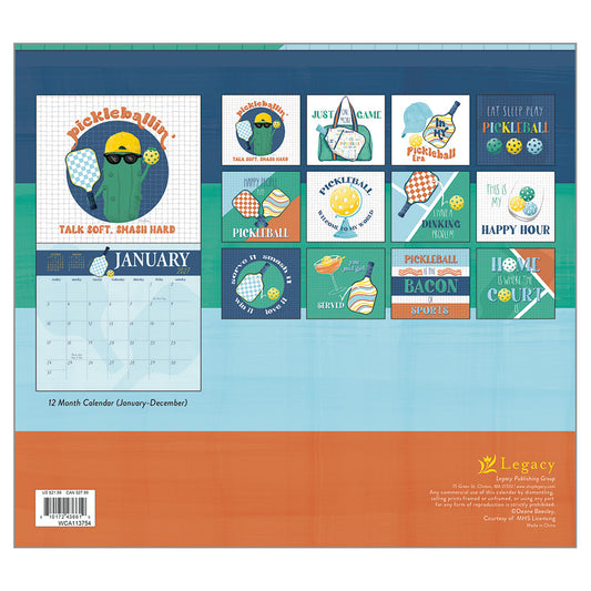 Pickleball Is Life 2027 Wall Calendar
