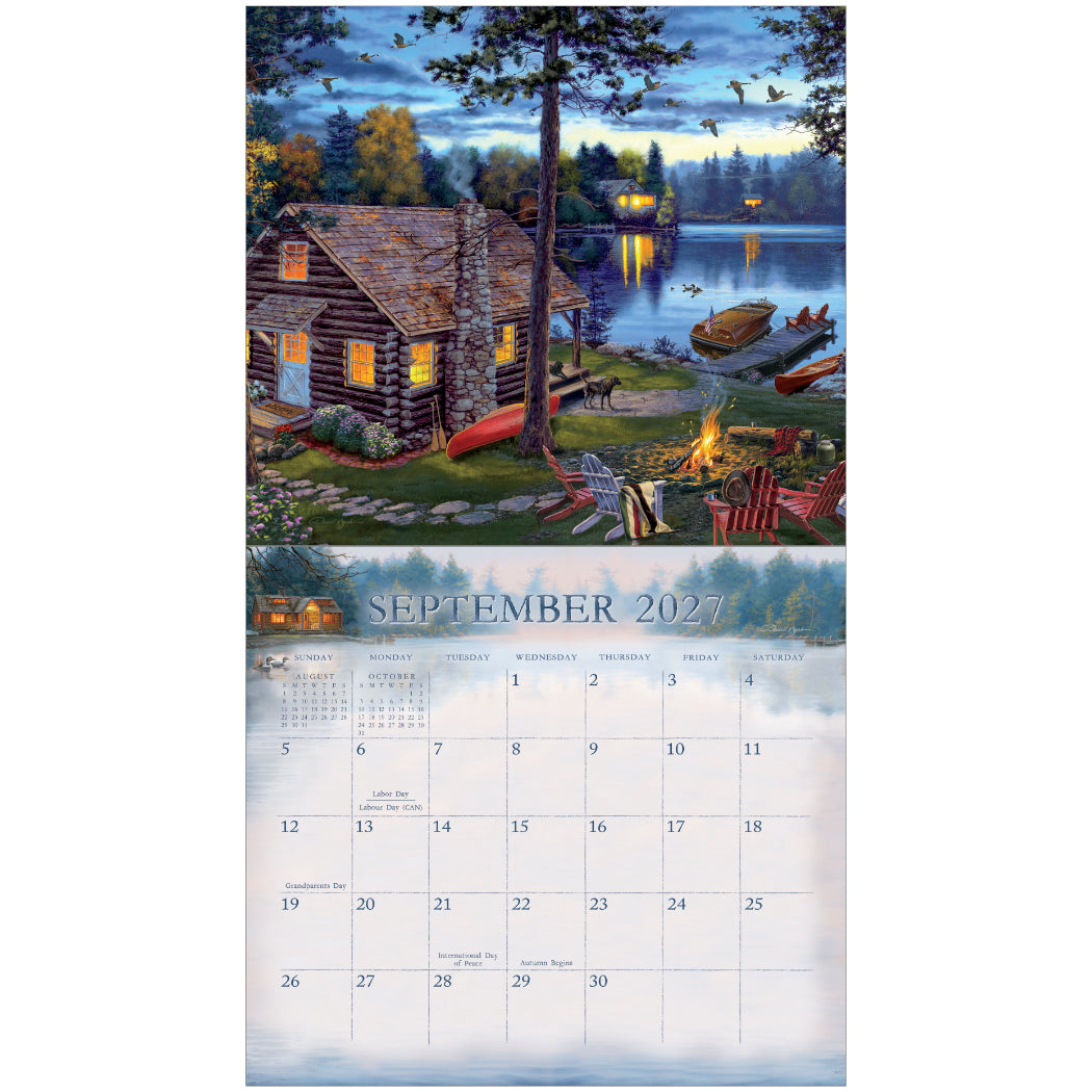 Cabin View 2027 Wall Calendar