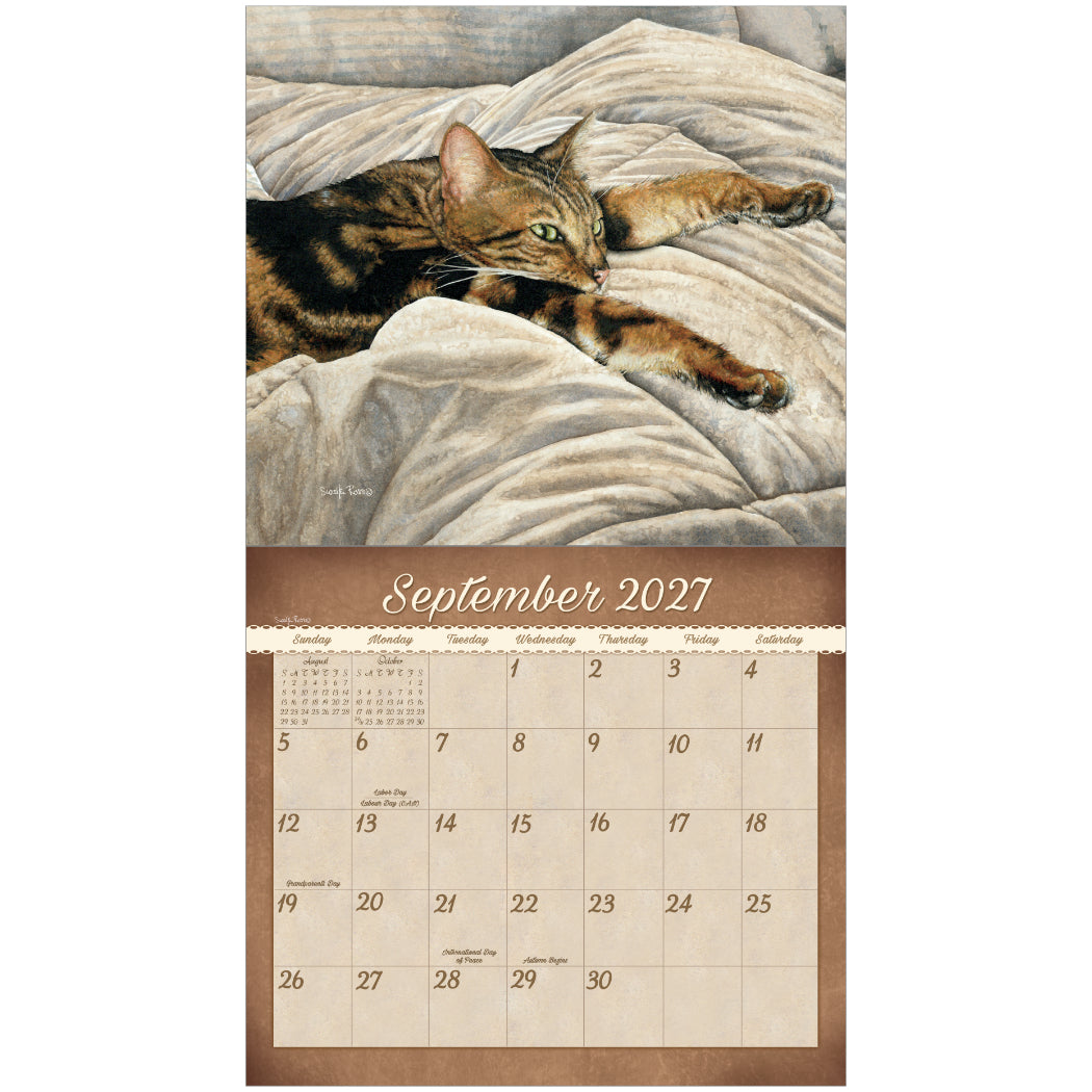 Cats We Love 2027 Wall Calendar