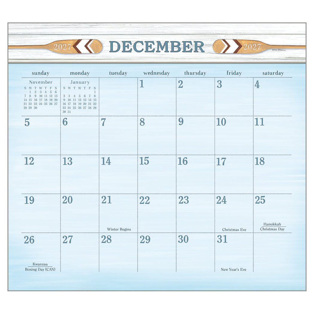 At the Lake 2027 Wall Calendar
