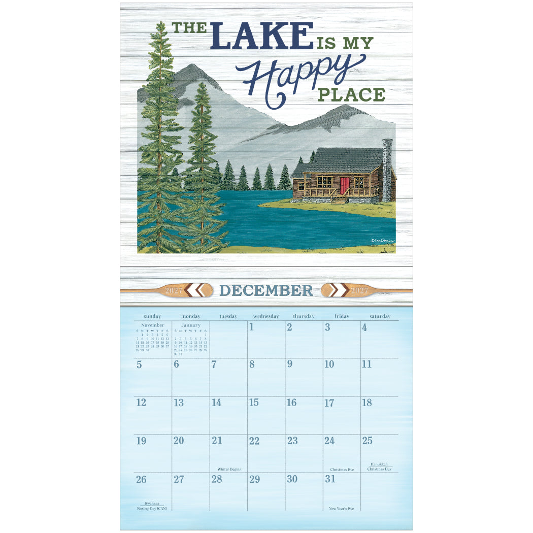 At the Lake 2027 Wall Calendar