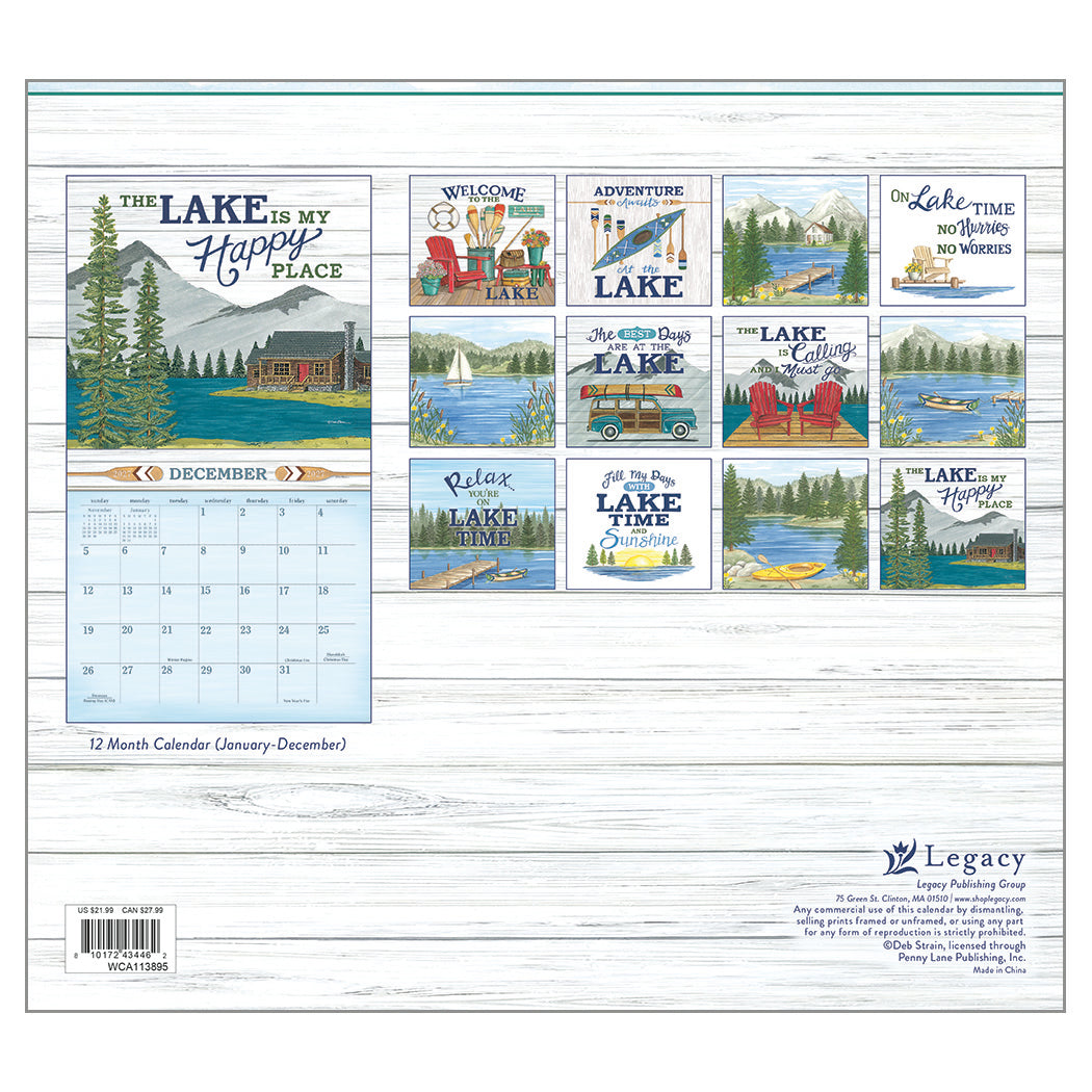 At the Lake 2027 Wall Calendar