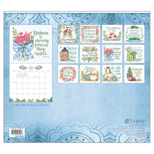 Kindness Matters 2027 Wall Calendar