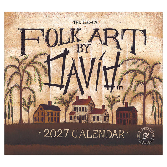 Folk Art by David 2027 Wall Calendar
