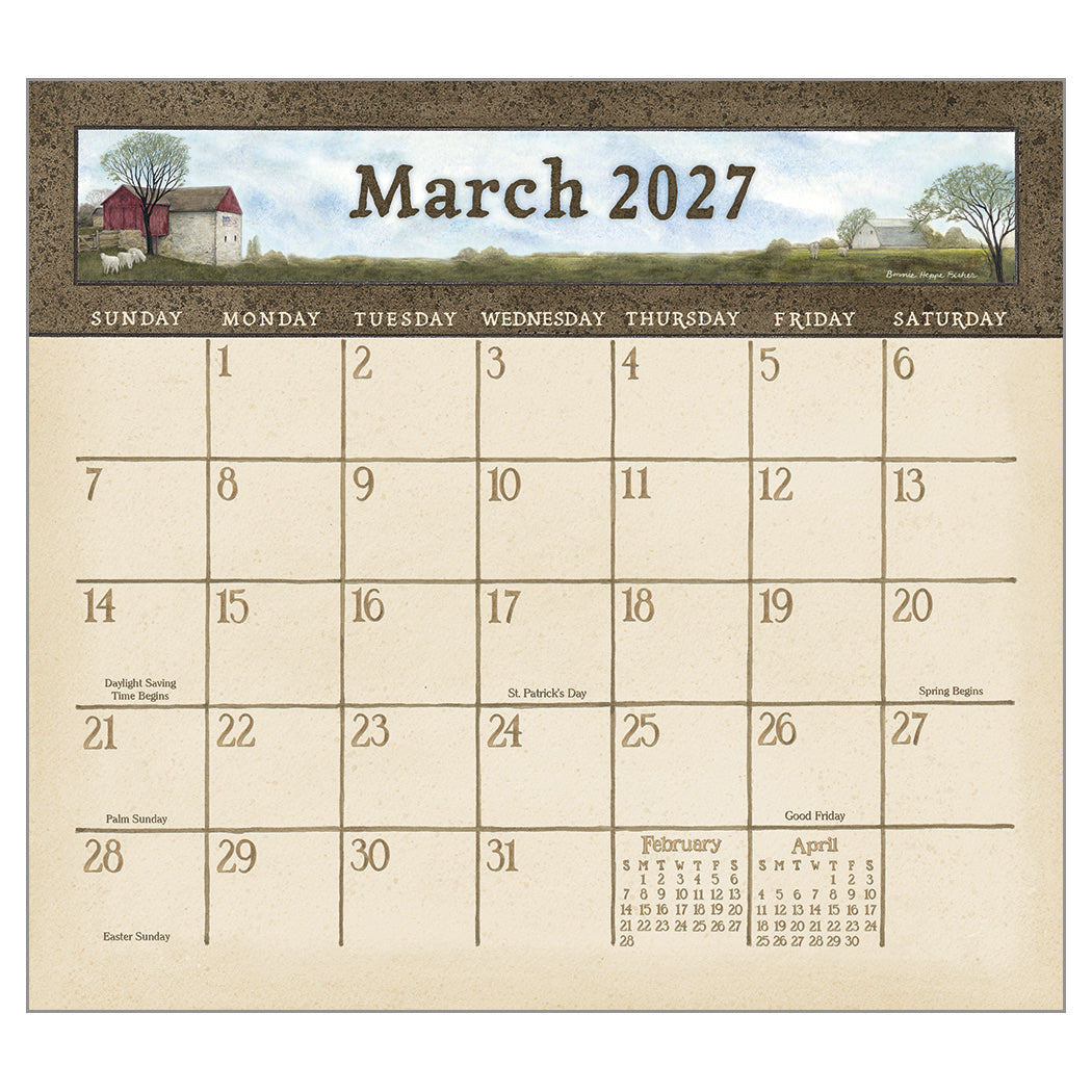 Country Blessings 2027 Wall Calendar