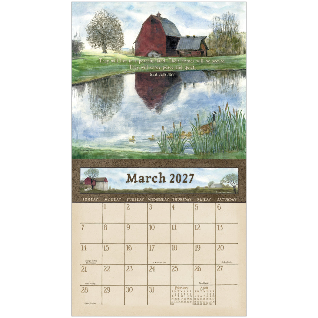 Country Blessings 2027 Wall Calendar
