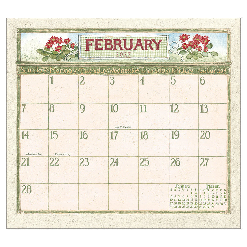 Garden Path 2027 Wall Calendar