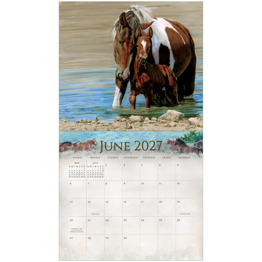 Horses 2027 Wall Calendar