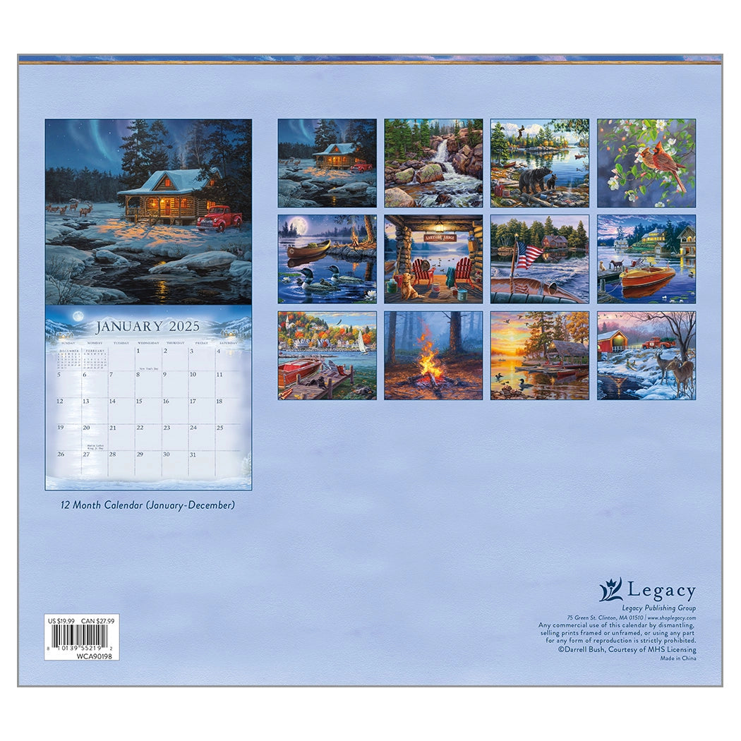 Cabin View 2025 Wall Calendar