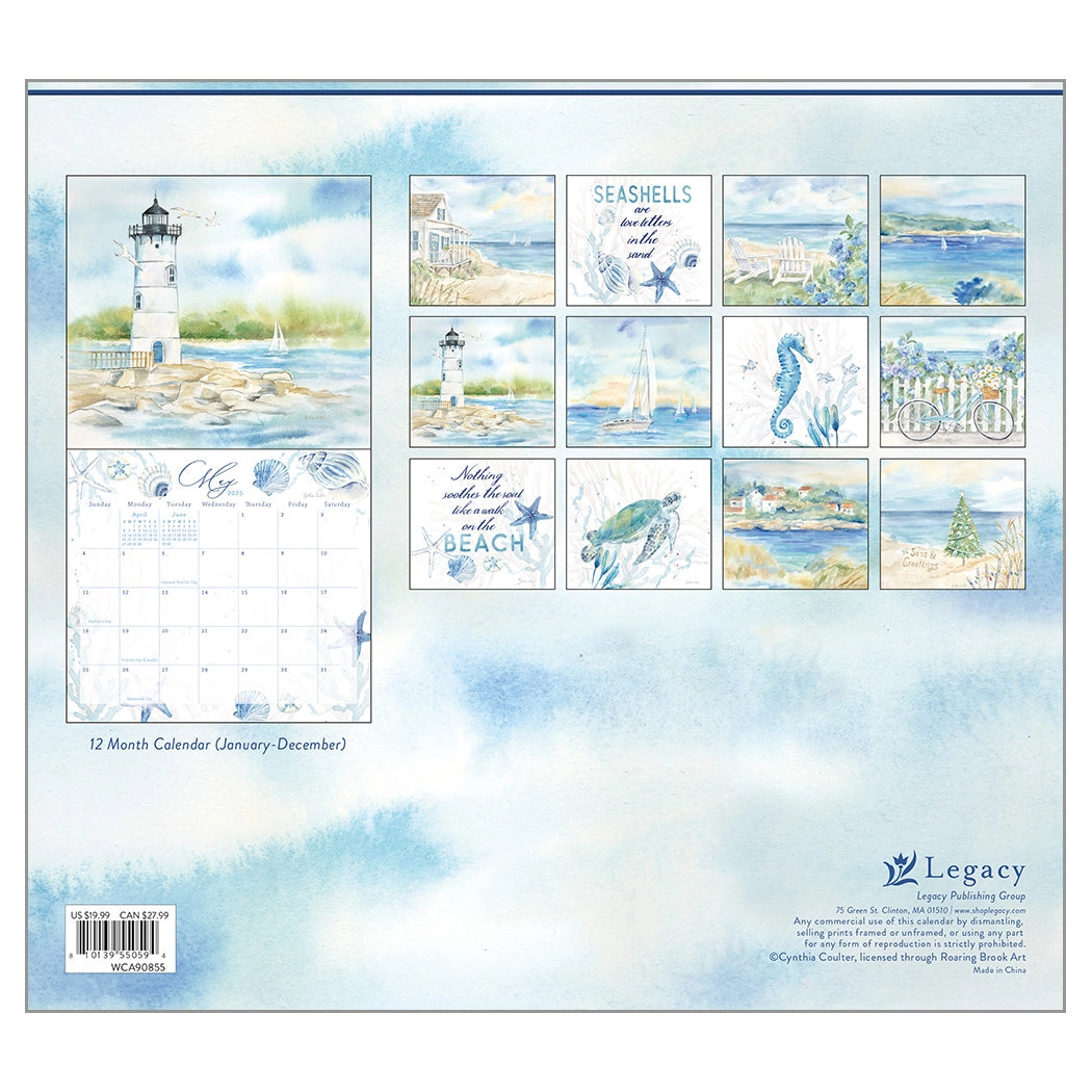 Seaside 2025 Wall Calendar The Lang Store