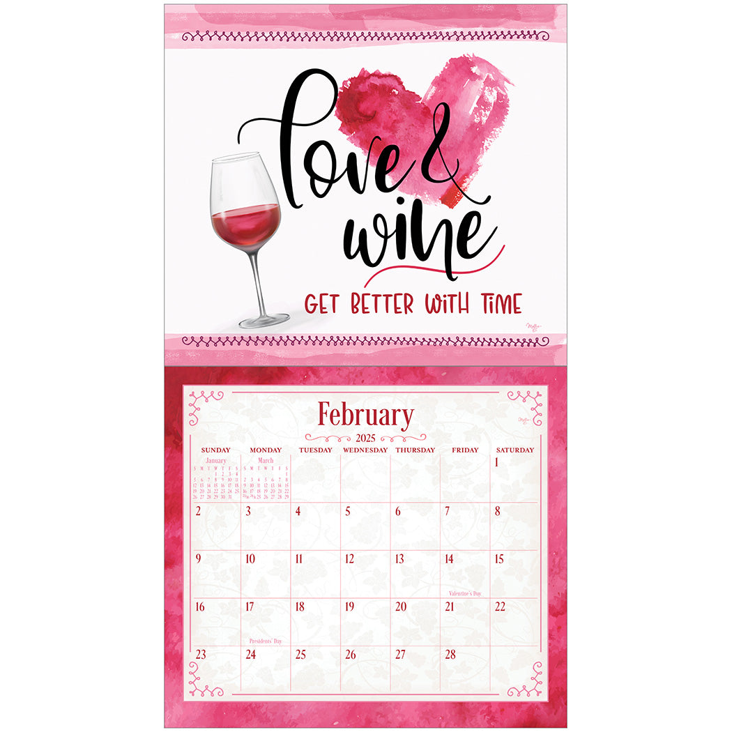 2025 Wine Wall Calendar