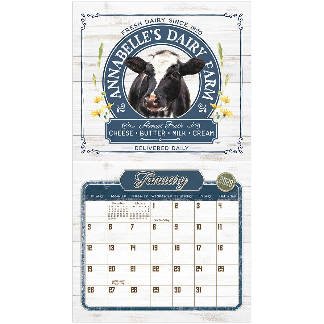 Farm to Table 2025 Wall Calendar