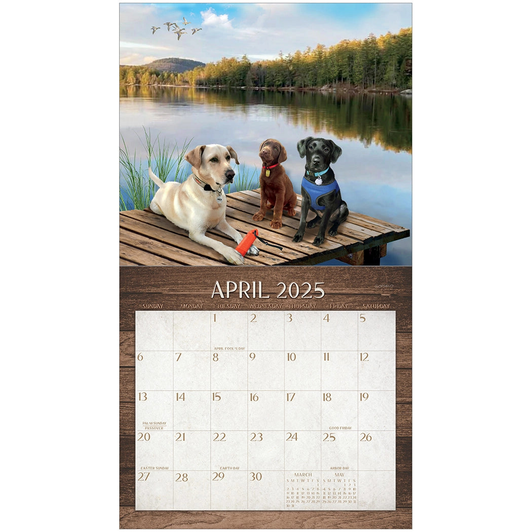 Labradors 2025 Wall Calendar