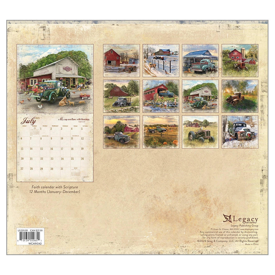 Heartland Blessings 2025 Wall Calendar