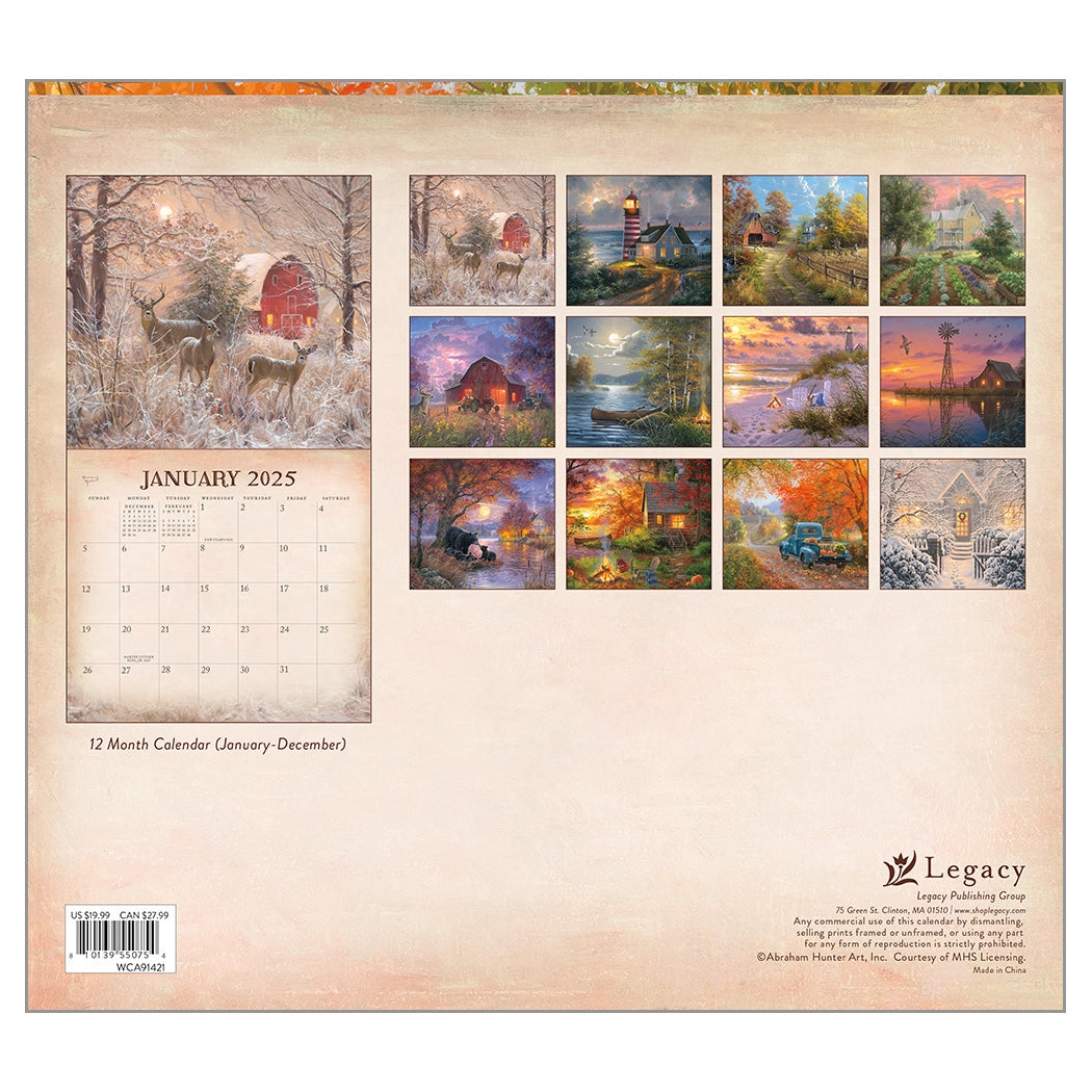 Four Seasons 2025 Wall Calendar