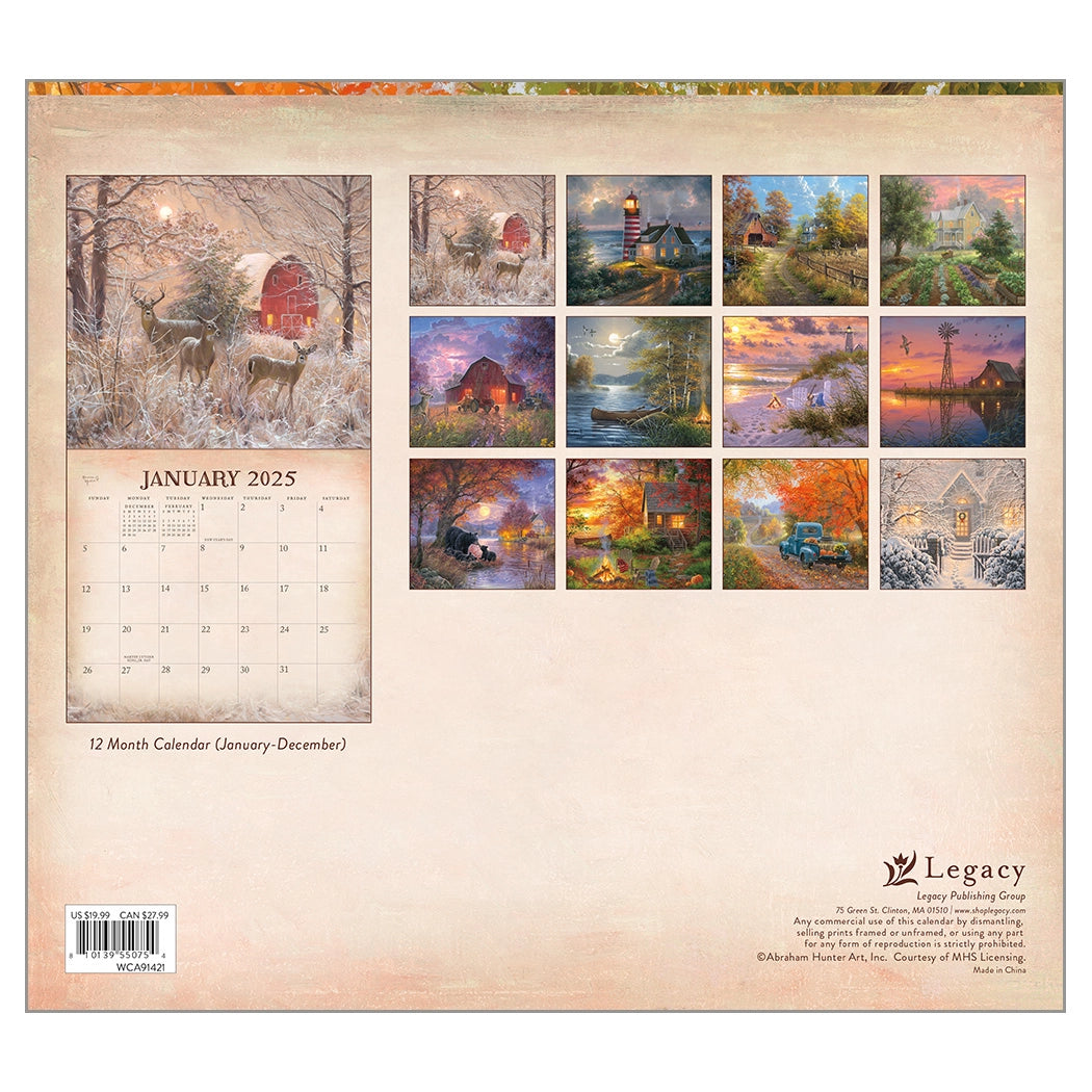 Four Seasons 2025 Wall Calendar The Lang Store