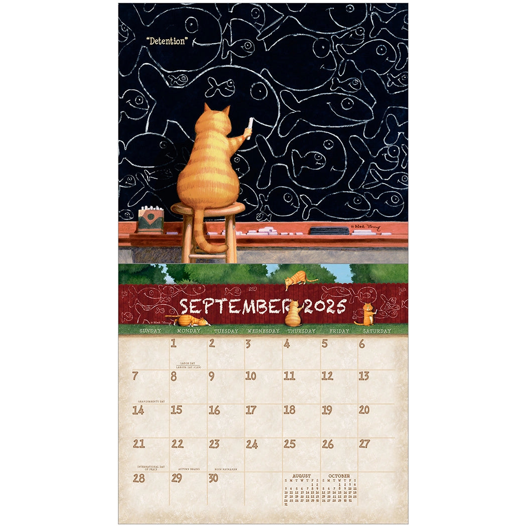 A Cat's Life 2025 Wall Calendar