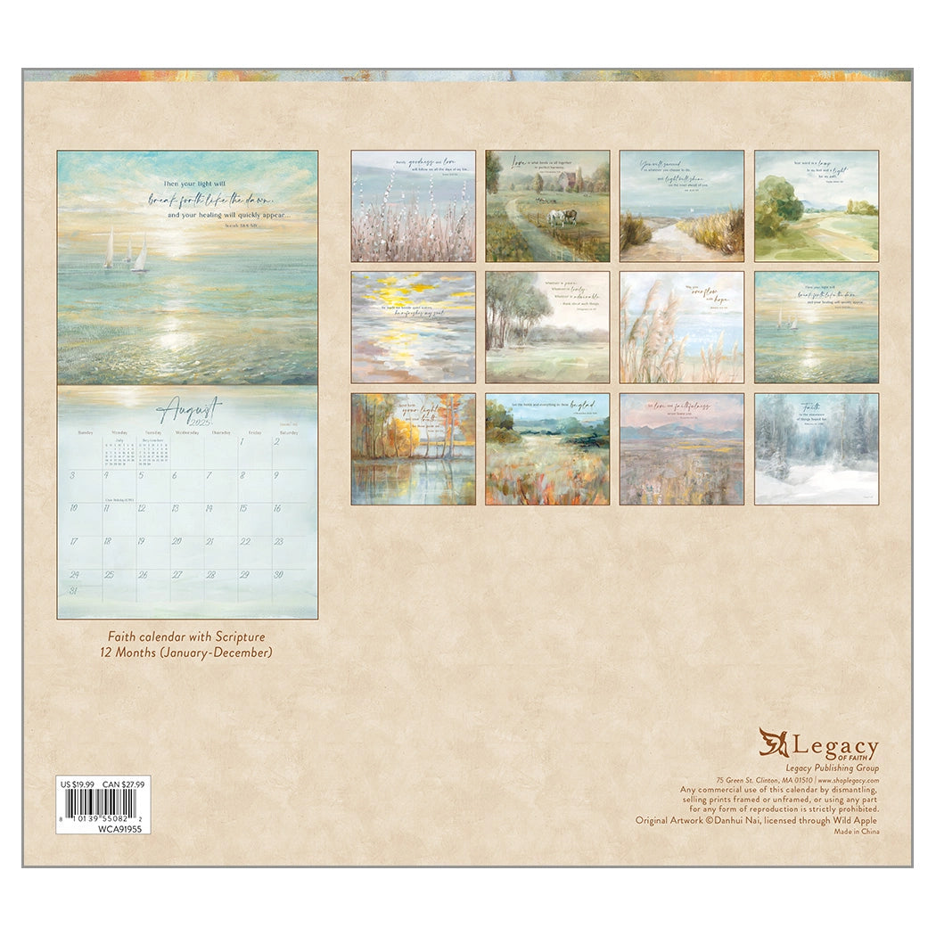 Light Gently Falling 2025 Wall Calendar The Lang Store