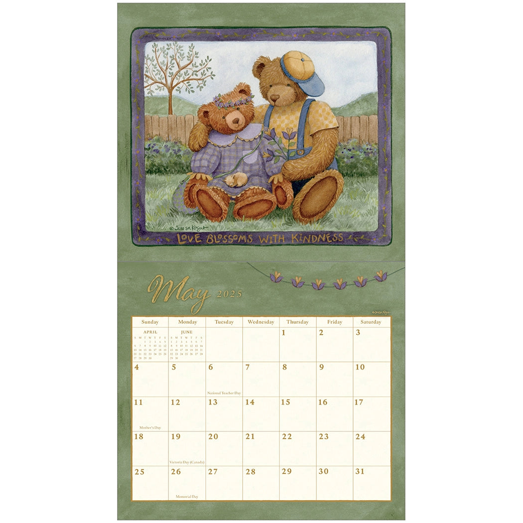 Bears 2025 Wall Calendar